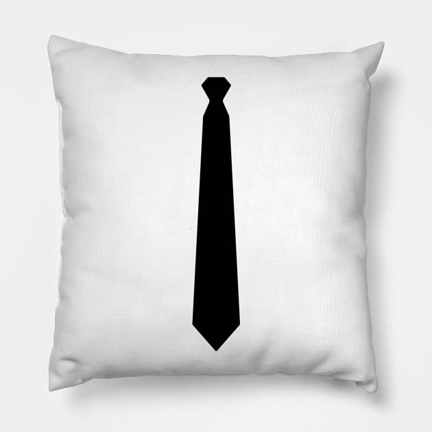 Black Tie Pillow by PallKris