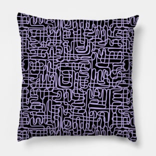 One Line - Purple Pillow