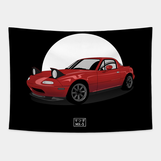 Mazda mx 5 NA Jdm Car Tapestry TeePublic
