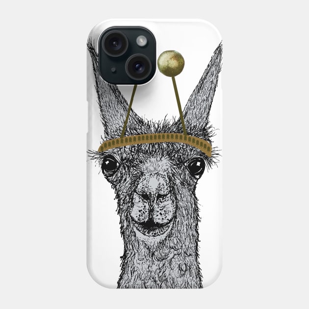 Lama Christmas Phone Case by msmart