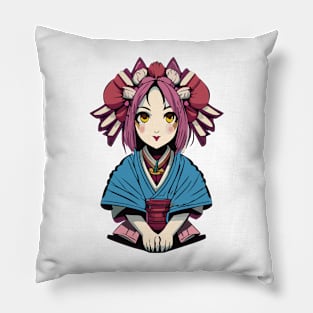 Japanese Beauty Girl Pillow