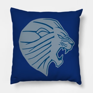 Blue Lion Head Pillow