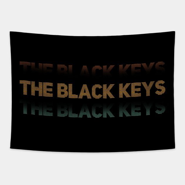 Distressed Vintage - Black Keys Tapestry by SIJI.MAREM