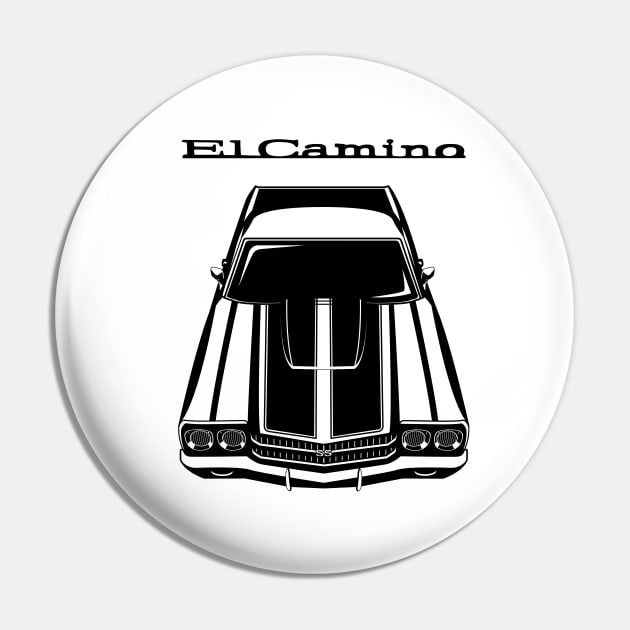 Chevrolet El Camino SS 1970 - Black Stripes Pin by V8social