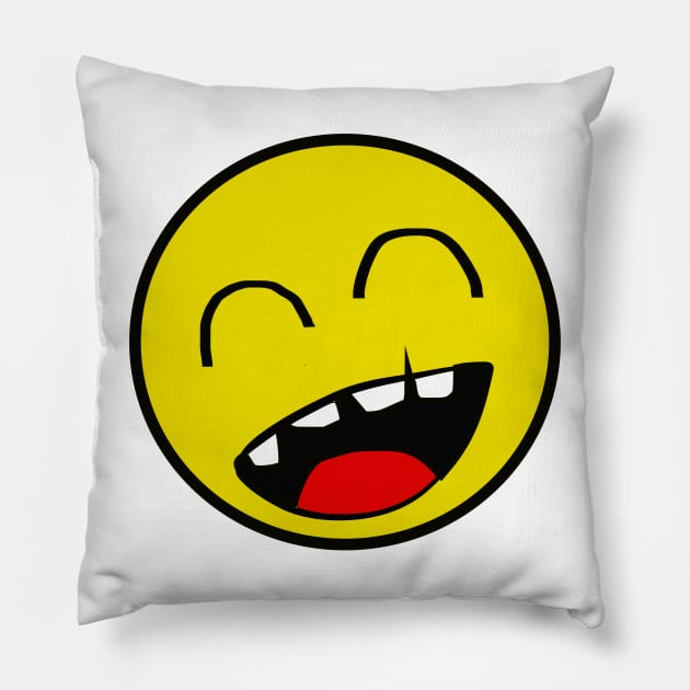 Punk Smiley Pillow by esquisse