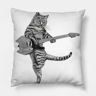Buskers the Guitar Cat Pillow