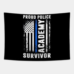 Proud Police Academy Survivor Tapestry