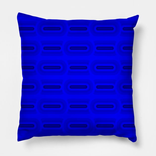 Blue Midcentury Modern Basketweave Retro Modern Design Pillow by Obstinate and Literate