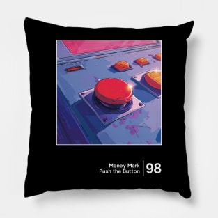 Push The Button - Minimalist Graphic Design Artwork Pillow