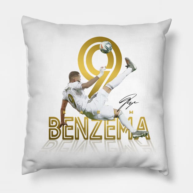 Karim Benzema Pillow by Juantamad