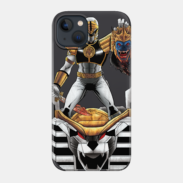 Power Rangers - White Ranger vs Goldar - Power Rangers - Phone Case