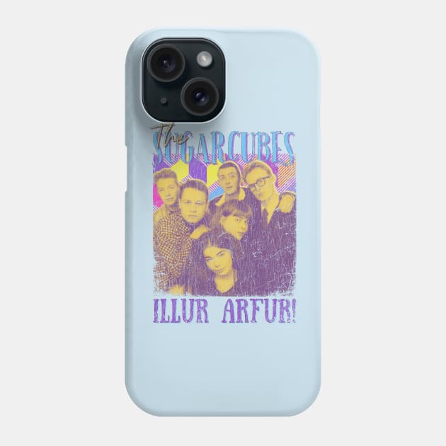 The Sugarcubes Vintage 1986 // Illur Arfur! Original Fan Design Artwork Phone Case by A Design for Life