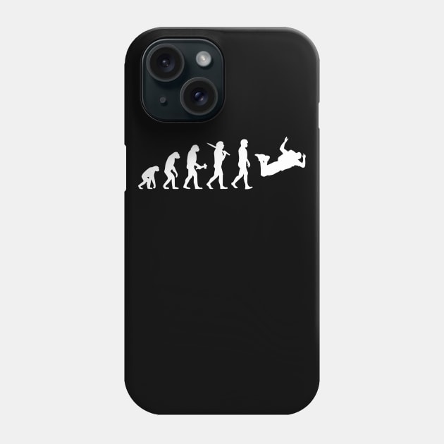 Skydiver Skydiving Evolution Parachutist Parachute Phone Case by Krautshirts