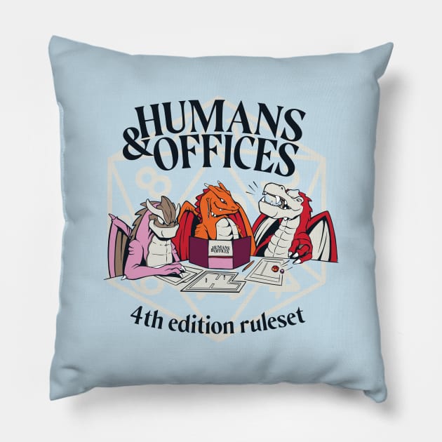 HUMANS & OFFICES Pillow by madeinchorley