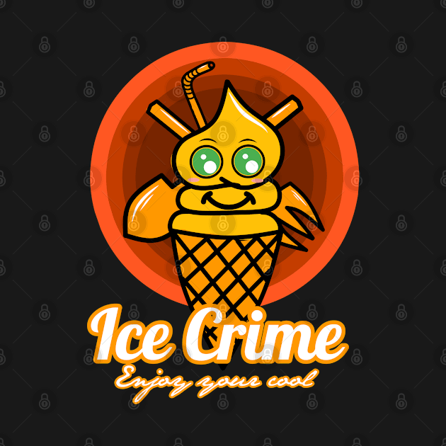 Cute ice cream character by Sefiyan