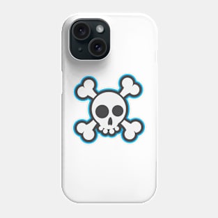 Skull and Crossbones Circle Style Phone Case