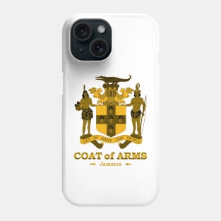 Jamaica Coat of Arms Gold Phone Case