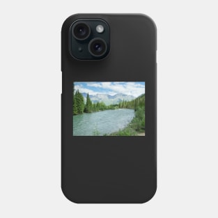 Wheaton River alpine valley Yukon Territory Canada Phone Case