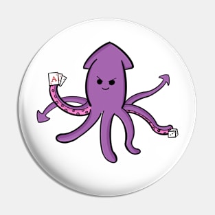 Playful Squid Pin