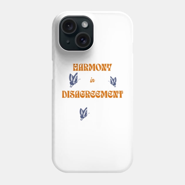 Harmony in Disagreement Phone Case by Pixels, Prints & Patterns