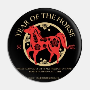 Year of the horse Pin