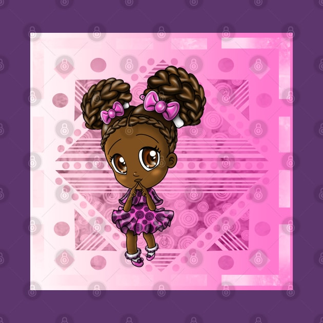 Sweet African American Girl by treasured-gift