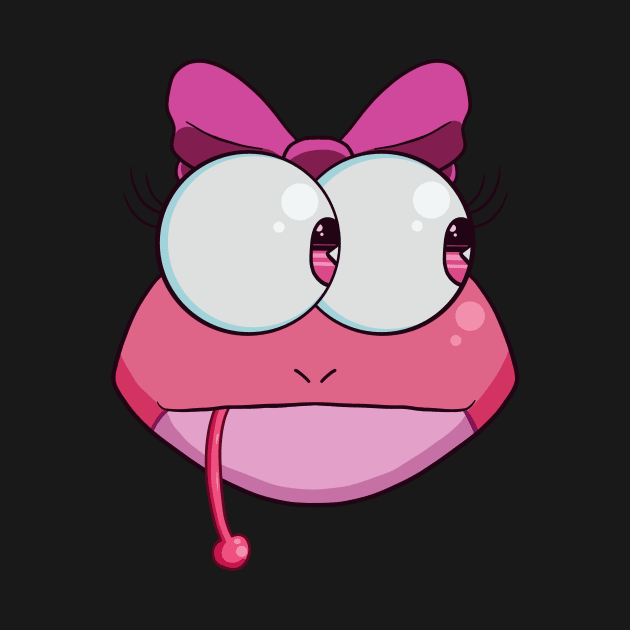 Ms. Pink Frog by KnightLineArt