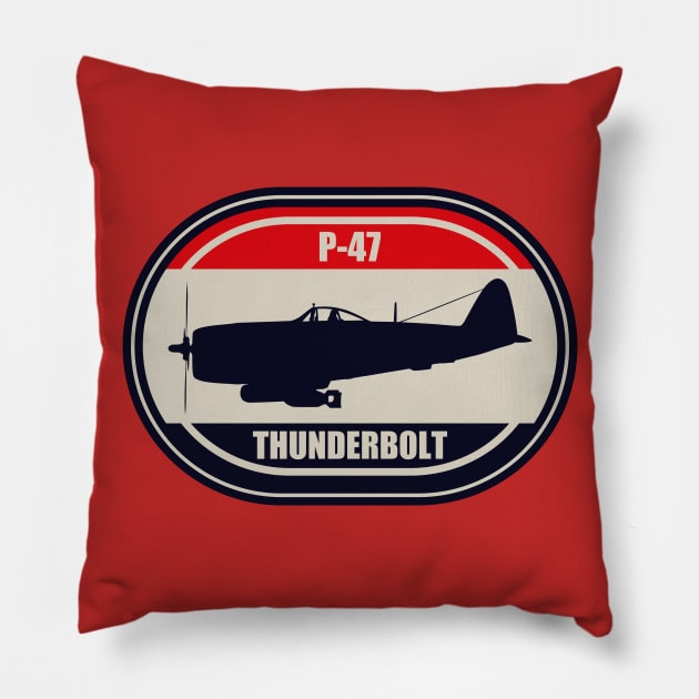 P-47 Thunderbolt Pillow by TCP