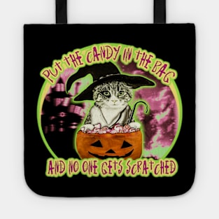 halloween cat Tote