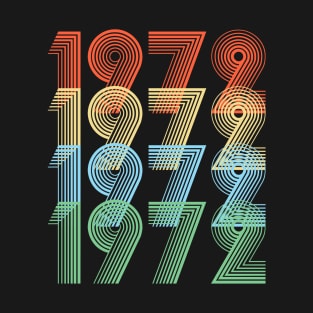 Retro 1972 Birthday T-Shirt