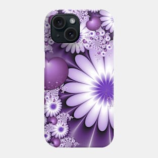 Falling In Love, Abstract Flowers & Hearts Phone Case