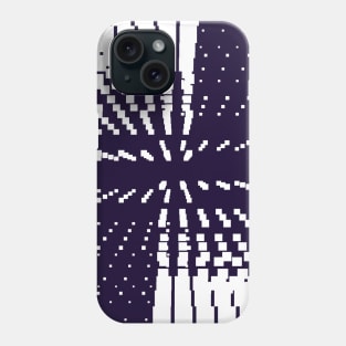 Geometric white abstract galaxy Phone Case