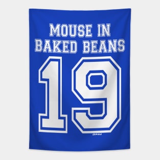 Mouse In Baked Beans Jersey (White Version) Tapestry