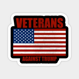 Grunge Veterans Against Trump Graphic Art Magnet