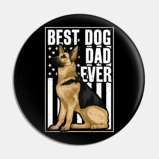 Best Dog Dad Ever German Shepherd Pin