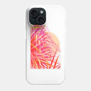 Living Coral Feather Palm Phone Case