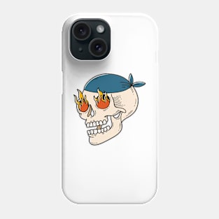 Flaming Skull Phone Case