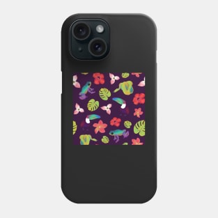 Rainforest Purple Poison Dart Frogs Phone Case