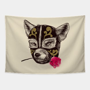 The mask of Zorro Luchador Tapestry