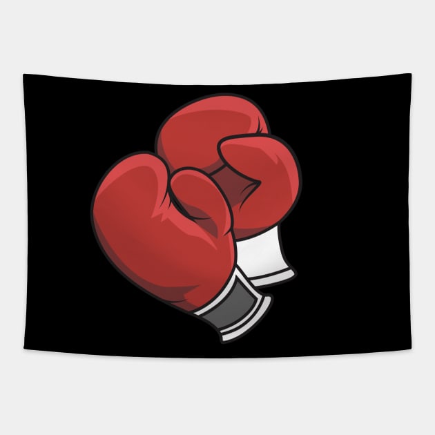 Boxing Gloves Tapestry by CatsAreAmazing1
