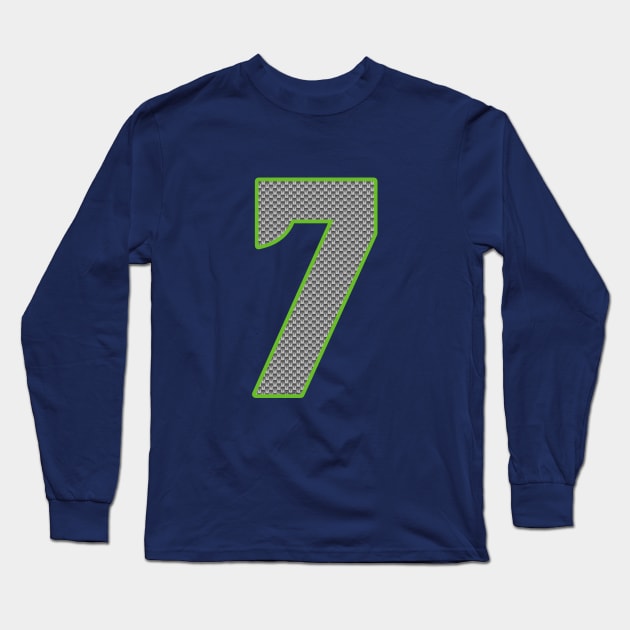 Seattle Seahawks Geno Smith 7 by Ch3media Long Sleeve T-Shirt