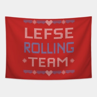 Lefse Rolling Team Tapestry