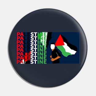 Palestinian fighter flag Pin