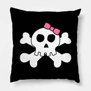 skull face mask Pillow