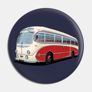 1952 AEC Regal Coach in white and red Pin