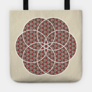 Circle Sacred Geometry with Pattern Tote