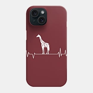 Giraffe heartbeat lover,Giraffe animal in wildlife Phone Case