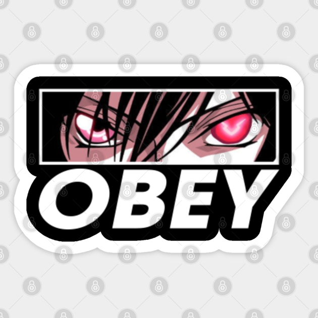 Vintage Code Geass Anime Manga Character Obey Lelouch Code Geass Sticker Teepublic Uk Vintage Code Geass Anime Manga Character Obey Lelouch Code Geass Sticker Teepublic Uk