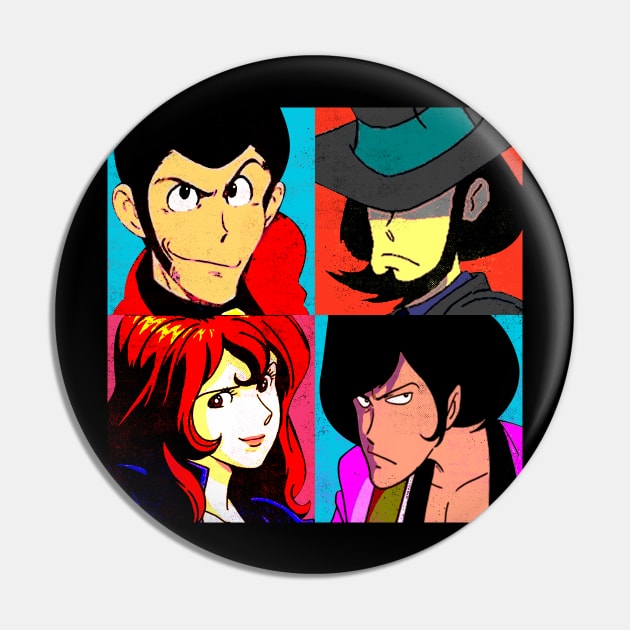 Lupin the warhol Pin by ursulalopez