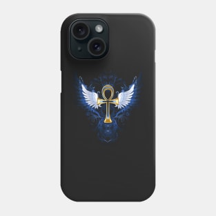 Gold ankh ( Egyptian cross ) Phone Case